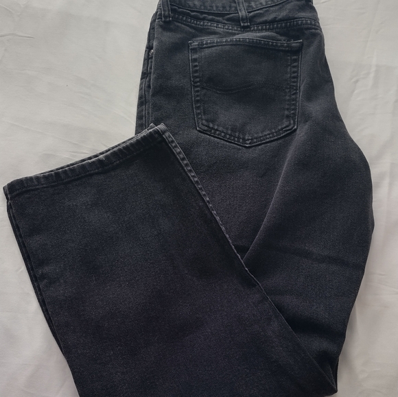 Vtg Lee's Mens Black Denim Jeans Regular Fit 42x30 - Picture 13 of 13